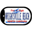 Wrightsville Beach North Carolina Novelty Metal Dog Tag Necklace DT-11817 2" x 1" Dog Tag (DT)
