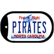 Pirates North Carolina Novelty Metal Dog Tag Necklace DT-11827 2" x 1" Dog Tag (DT)