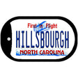 Hillsbourgh North Carolina Novelty Metal Dog Tag Necklace DT-11837 2" x 1" Dog Tag (DT)
