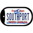 Southport North Carolina Novelty Metal Dog Tag Necklace DT-11840 2" x 1" Dog Tag (DT)