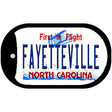 Fayetteville North Carolina Novelty Metal Dog Tag Necklace DT-11841 2" x 1" Dog Tag (DT)