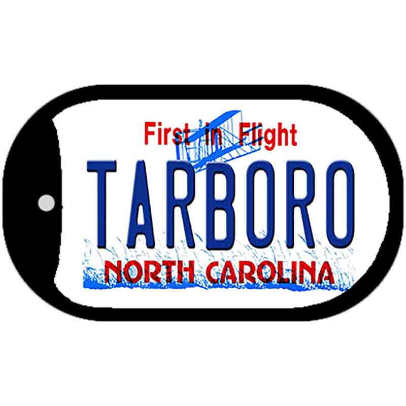 Tarboro North Carolina Novelty Metal Dog Tag Necklace DT-11844 2" x 1" Dog Tag (DT)