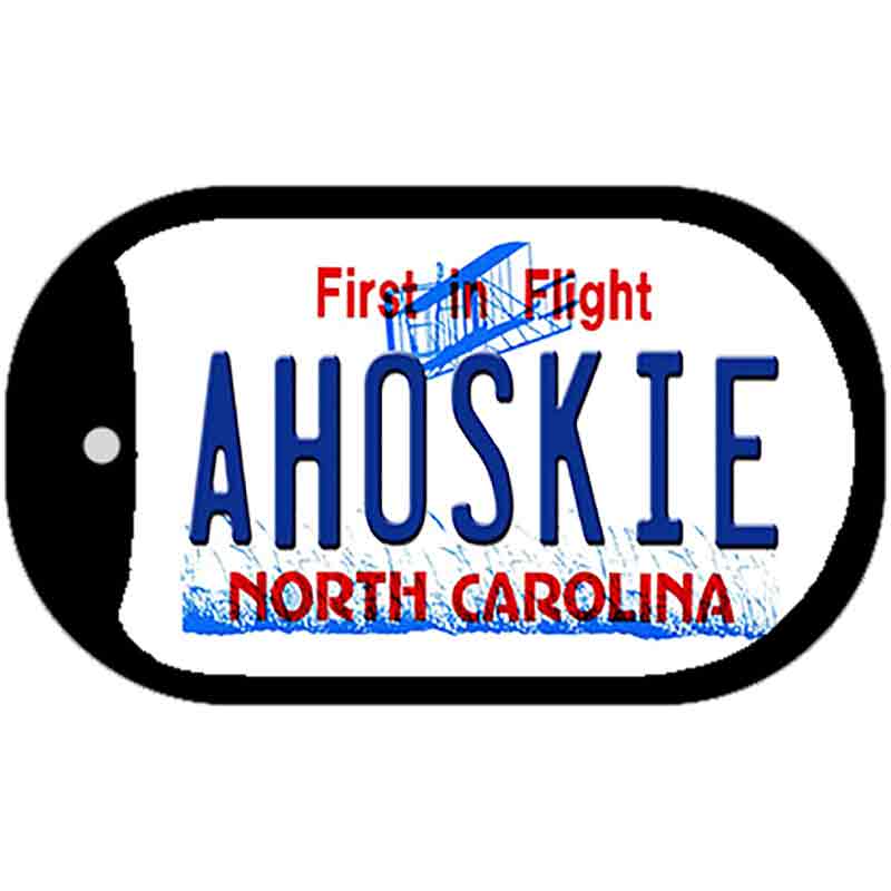 Ahoskie North Carolina Novelty Metal Dog Tag Necklace DT-11845 2" x 1" Dog Tag (DT)