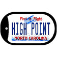 High Point North Carolina Novelty Metal Dog Tag Necklace DT-11848 2" x 1" Dog Tag (DT)