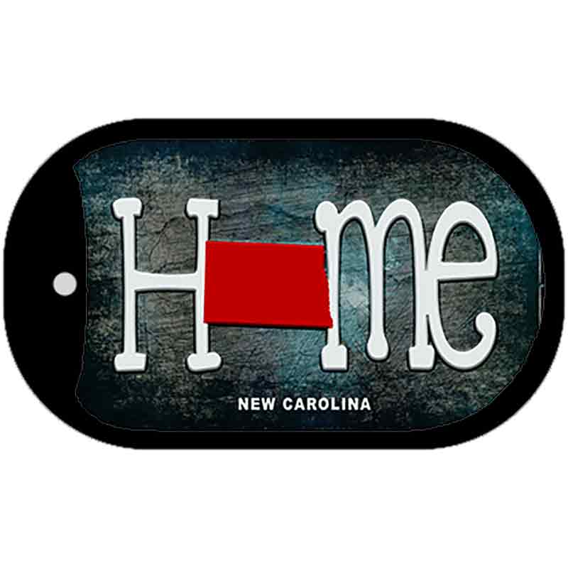 North Dakota Home State Outline Novelty Dog Tag Necklace DT-12025 2" x 1" Dog Tag (DT)