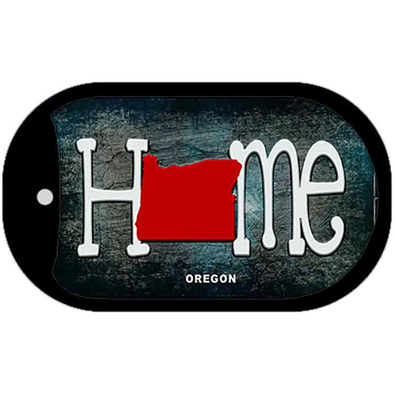 Oregon Home State Outline Novelty Dog Tag Necklace DT-12028 2" x 1" Dog Tag (DT)