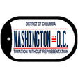 District Of Columbia State Novelty Metal Dog Tag Necklace DT-12061