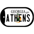 Athens Georgia State Novelty Metal Dog Tag Necklace DT-12131 2" x 1" Dog Tag (DT)