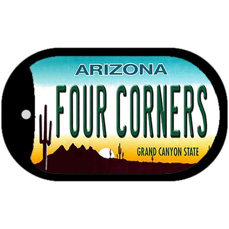 Arizona Four Corners Novelty Metal Dog Tag Necklace DT-12158