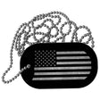 American Flag Novelty Metal Dog Tag Necklace DT-12187 2" x 1" Dog Tag (DT)