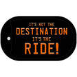 It's Not the Destination Novelty Metal Dog Tag Necklace DT-12189