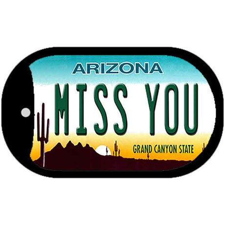 Arizona Miss You Novelty Metal Dog Tag Necklace DT-12211