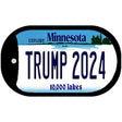 Trump 2024 Minnesota Novelty Metal Dog Tag Necklace DT-12238