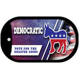 Democratic Vote for Greater Good Novelty Metal Dog Tag Necklace DT-12267 2" x 1" Dog Tag (DT)