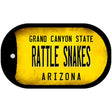 Arizona Rattle Snakes Novelty Metal Dog Tag Necklace DT-12316