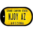 Arizona NJOY AZ Novelty Metal Dog Tag Necklace DT-12317