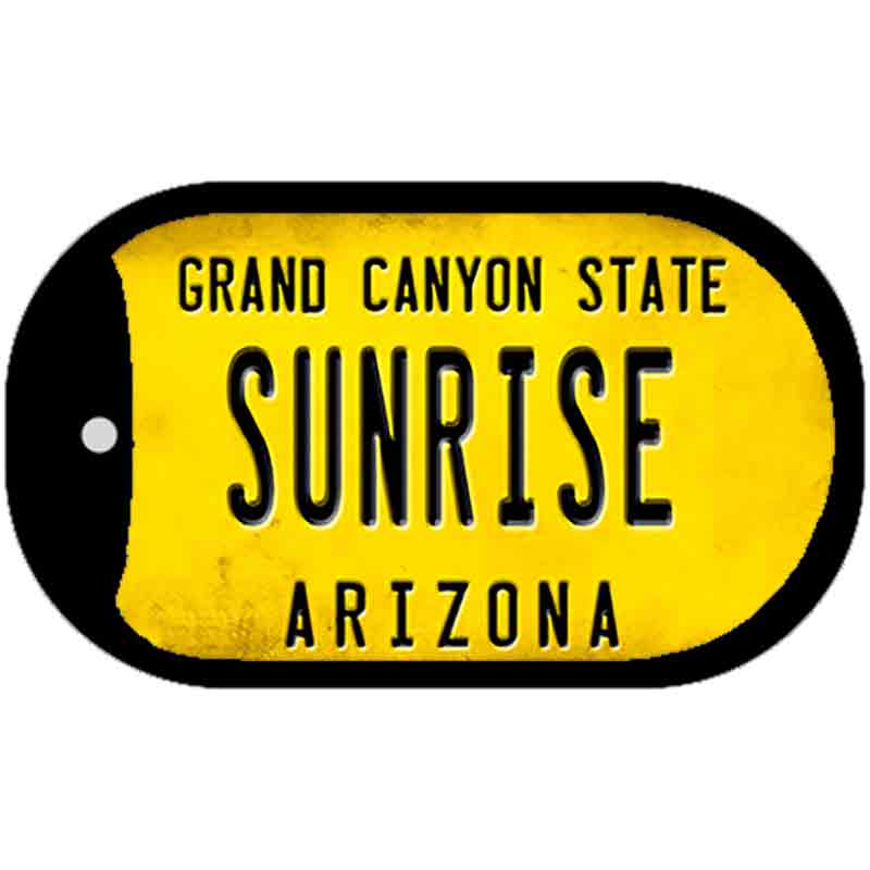 Arizona Sunrise Novelty Metal Dog Tag Necklace DT-12319