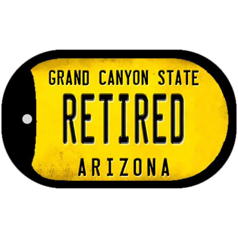 Arizona Retired Novelty Metal Dog Tag Necklace DT-12326