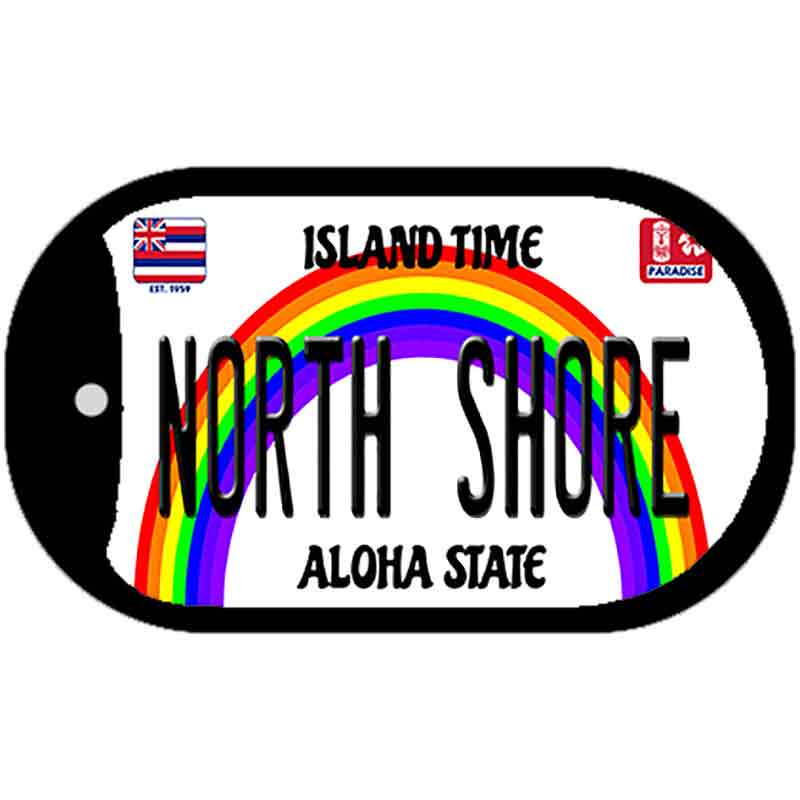 North Shore Novelty Metal Dog Tag Necklace DT-12584 2" x 1" Dog Tag (DT)
