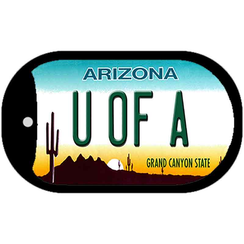 Univ of Arizona Novelty Metal Dog Tag Necklace DT-12621