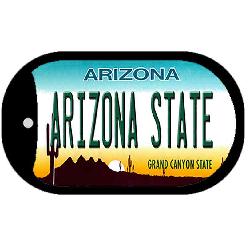 Arizona State Novelty Metal Dog Tag Necklace DT-12625