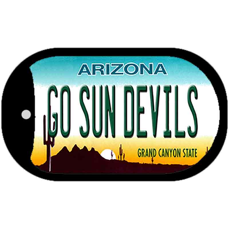 Go Sun Devils Novelty Metal Dog Tag Necklace DT-12628