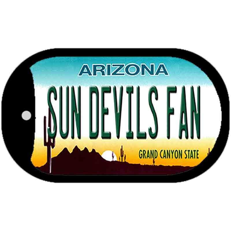 Sun Devils Fan Novelty Metal Dog Tag Necklace DT-12629