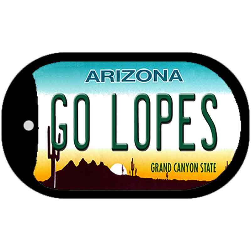 Go Lopes Novelty Metal Dog Tag Necklace DT-12634