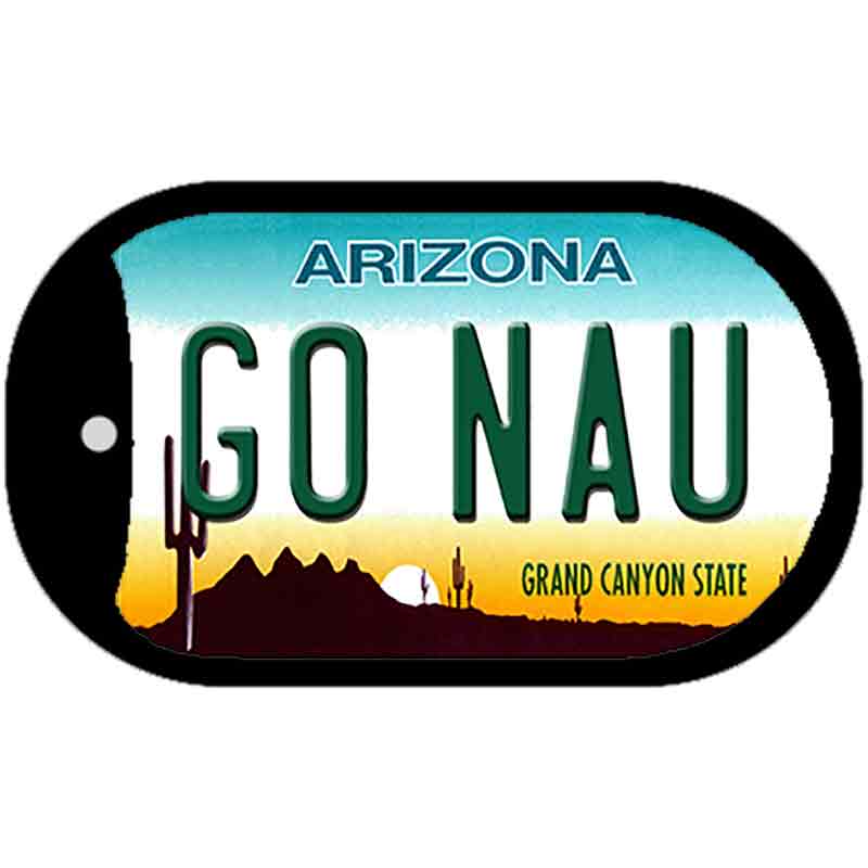 Go Northern Arizona Univ Novelty Metal Dog Tag Necklace DT-12637 2" x 1" Dog Tag (DT)