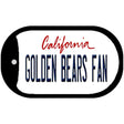 Golden Bears Fan Novelty Metal Dog Tag Necklace DT-12651