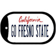 Go Fresno State Novelty Metal Dog Tag Necklace DT-12659