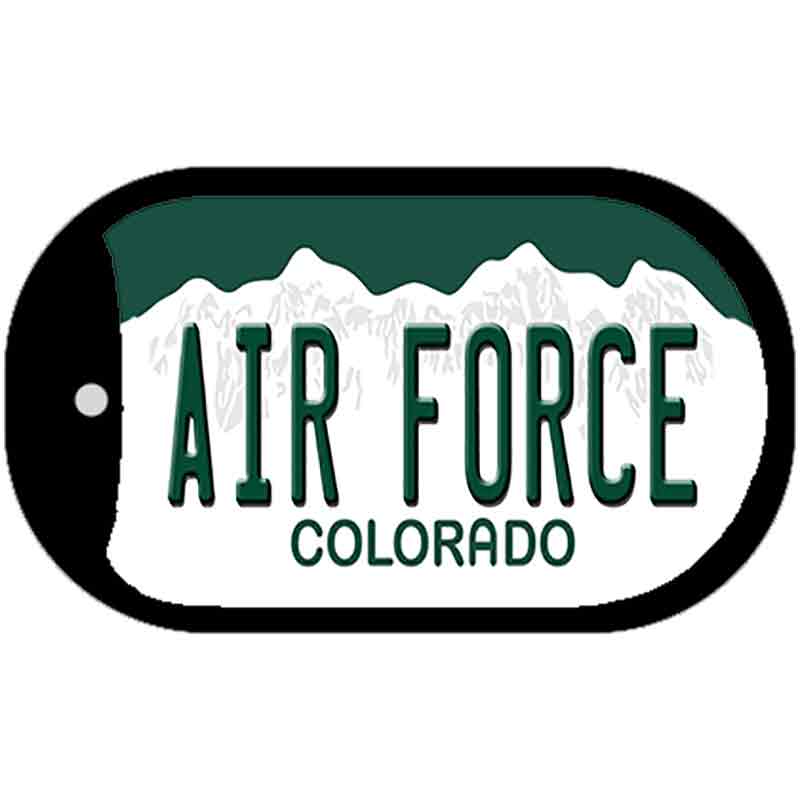 Air Force Novelty Metal Dog Tag Necklace DT-12687 2" x 1" Dog Tag (DT)