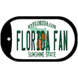 Florida Fan Novelty Metal Dog Tag Necklace DT-12706 2" x 1" Dog Tag (DT)