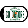 Go Gators Novelty Metal Dog Tag Necklace DT-12707 2" x 1" Dog Tag (DT)
