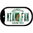 Miami Fan Novelty Metal Dog Tag Necklace DT-12715
