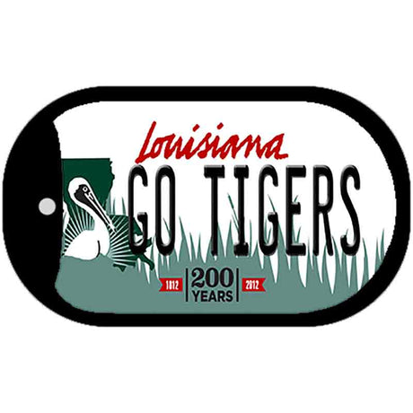 Go Tigers Novelty Metal Dog Tag Necklace DT-12801