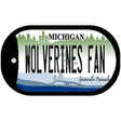 Wolverines Fan Novelty Metal Dog Tag Necklace DT-12834
