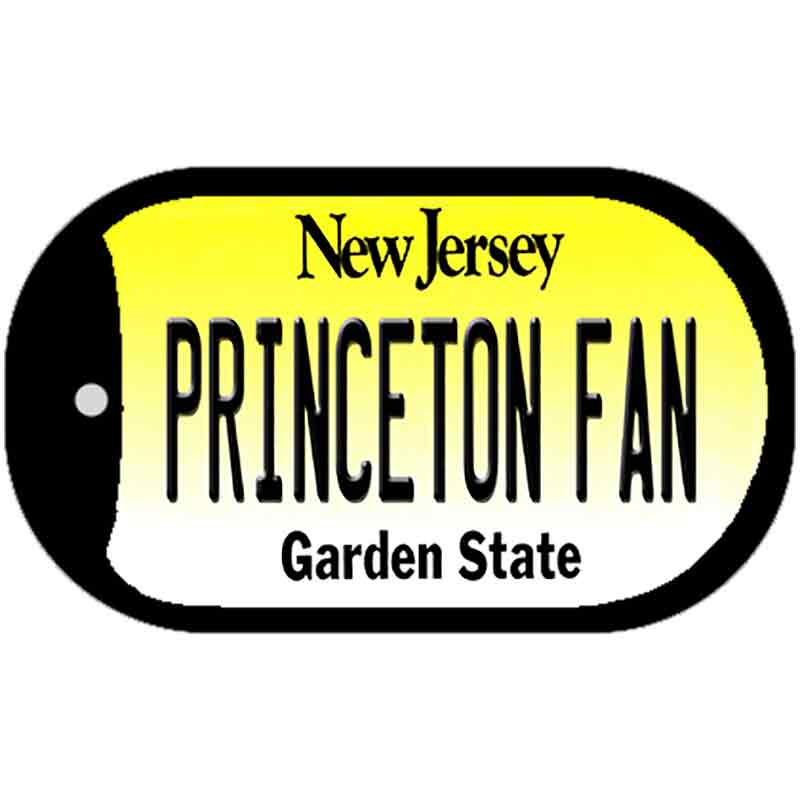Princeton Fan Novelty Metal Dog Tag Necklace DT-12886