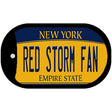 Red Storm Fan Novelty Metal Dog Tag Necklace DT-12917 2" x 1" Dog Tag (DT)