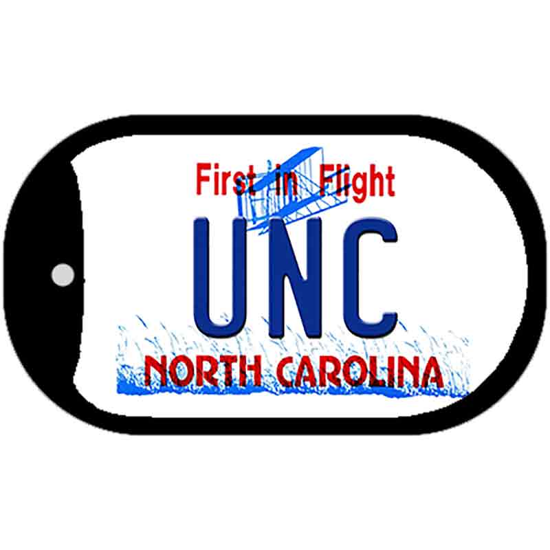 Univ North Carolina Novelty Metal Dog Tag Necklace DT-12937 2" x 1" Dog Tag (DT)