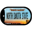 North Dakota State Novelty Metal Dog Tag Necklace DT-12951 2" x 1" Dog Tag (DT)