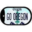 Go Oregon Novelty Metal Dog Tag Necklace DT-12981 2" x 1" Dog Tag (DT)