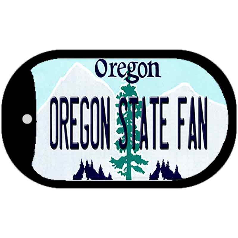 Oregon State Fan Novelty Metal Dog Tag Necklace DT-12986 2" x 1" Dog Tag (DT)