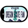 Oregon State Fan Novelty Metal Dog Tag Necklace DT-12986 2" x 1" Dog Tag (DT)