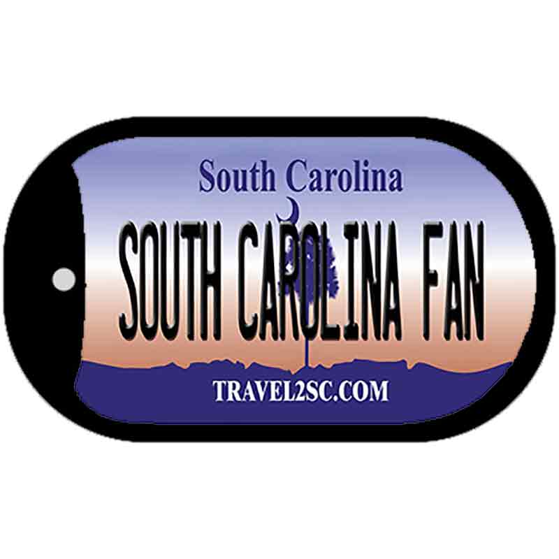 South Carolina Fan Novelty Metal Dog Tag Necklace DT-13014