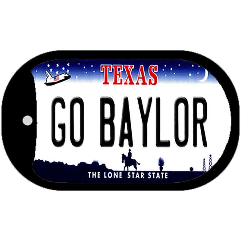 Go Baylor Novelty Metal Dog Tag Necklace DT-13033 2" x 1" Dog Tag (DT)