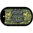 RT 66 Camo Novelty Metal Dog Tag Necklace DT-1303