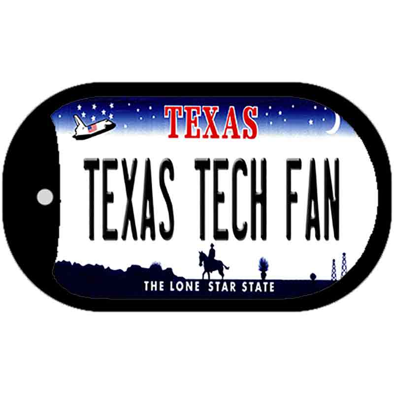 Texas Tech Fan Novelty Metal Dog Tag Necklace DT-13057