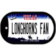 Longhorns Fan Novelty Metal Dog Tag Necklace DT-13064 2" x 1" Dog Tag (DT)