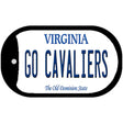 Go Cavaliers Novelty Metal Dog Tag Necklace DT-13082